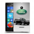 Дизайнерский пластиковый чехол для Microsoft Lumia 435 Land Rover