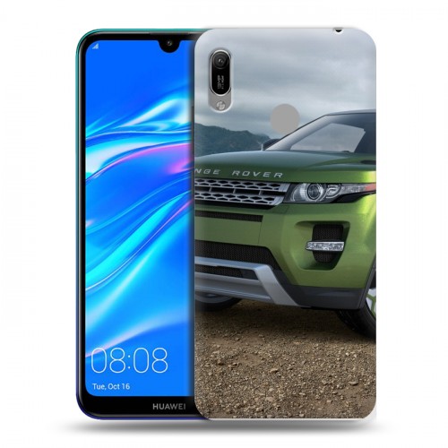 Дизайнерский пластиковый чехол для Huawei Y6 (2019) Land Rover