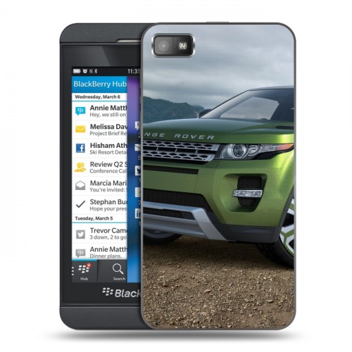 Дизайнерский пластиковый чехол для BlackBerry Z10 Land Rover