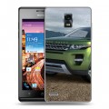 Дизайнерский пластиковый чехол для Huawei Ascend P1 Land Rover