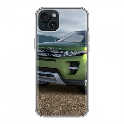 Дизайнерский силиконовый чехол для Iphone 15 Plus Land Rover