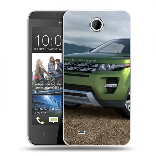 Дизайнерский пластиковый чехол для HTC Desire 300 Land Rover