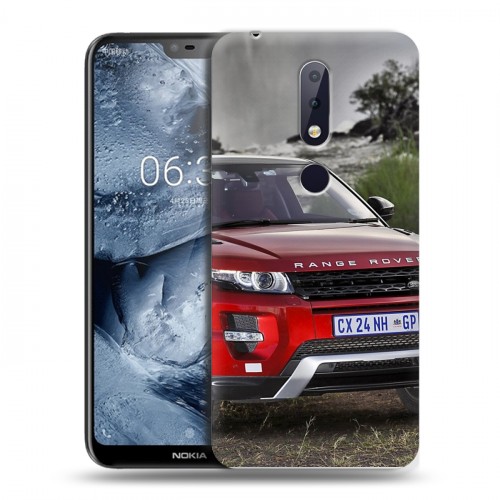 Дизайнерский пластиковый чехол для Nokia 6.1 Plus Land Rover