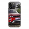 Дизайнерский силиконовый чехол для Iphone 14 Pro Land Rover