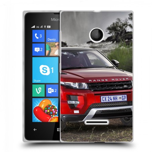 Дизайнерский пластиковый чехол для Microsoft Lumia 435 Land Rover