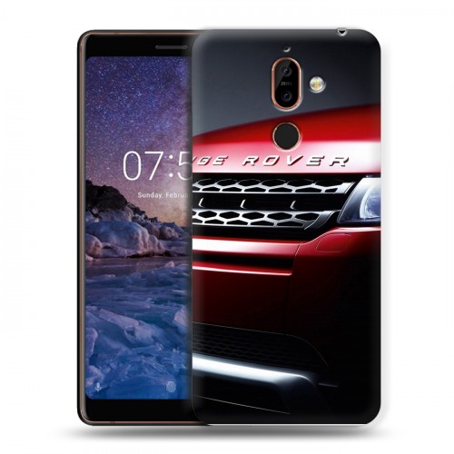 Дизайнерский пластиковый чехол для Nokia 7 Plus Land Rover