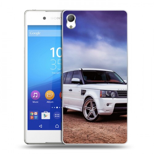 Дизайнерский пластиковый чехол для Sony Xperia Z3+ Land Rover