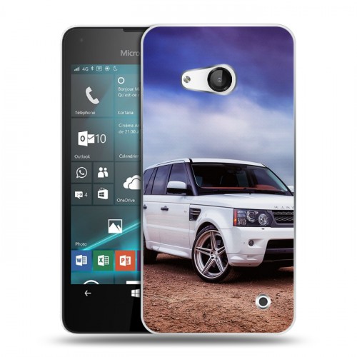 Дизайнерский пластиковый чехол для Microsoft Lumia 550 Land Rover