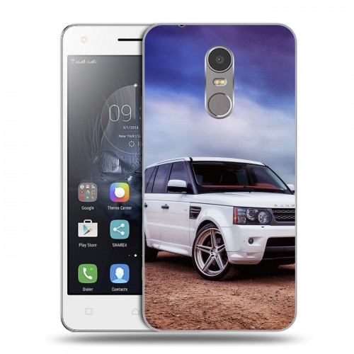 Дизайнерский пластиковый чехол для Lenovo K6 Note Land Rover