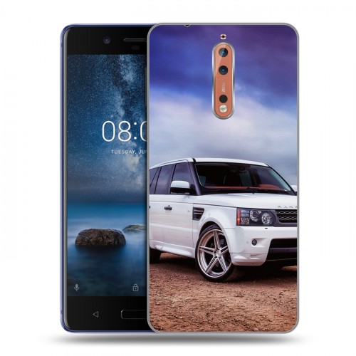 Дизайнерский пластиковый чехол для Nokia 8 Land Rover