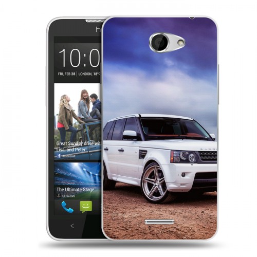 Дизайнерский пластиковый чехол для HTC Desire 516 Land Rover