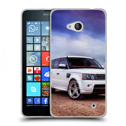 Дизайнерский пластиковый чехол для Microsoft Lumia 640 Land Rover