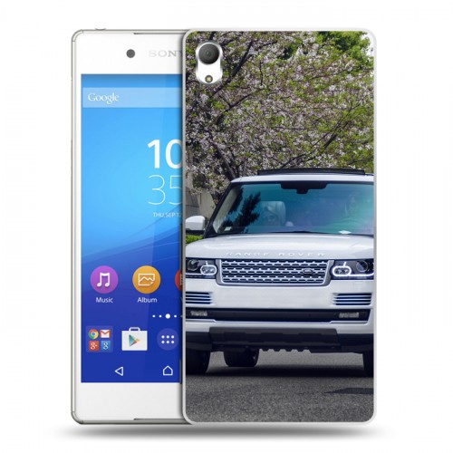 Дизайнерский пластиковый чехол для Sony Xperia Z3+ Land Rover