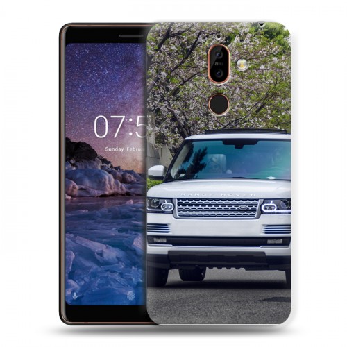 Дизайнерский пластиковый чехол для Nokia 7 Plus Land Rover