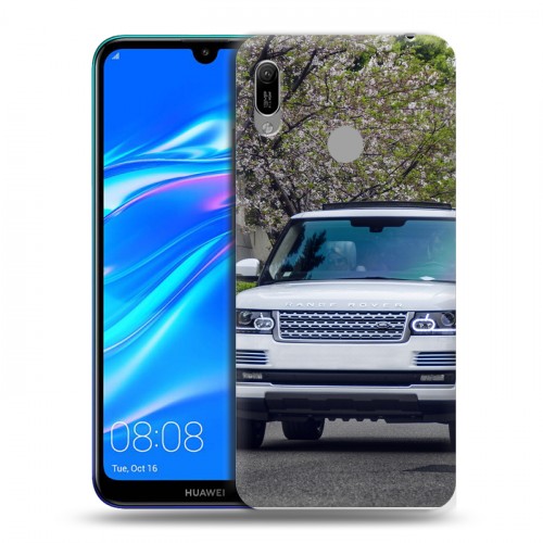 Дизайнерский пластиковый чехол для Huawei Y6 (2019) Land Rover