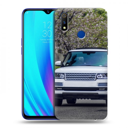 Дизайнерский пластиковый чехол для Realme 3 Pro Land Rover