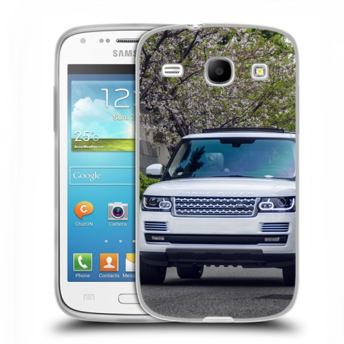 Дизайнерский пластиковый чехол для Samsung Galaxy Core Land Rover