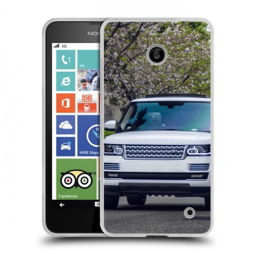 Дизайнерский пластиковый чехол для Nokia Lumia 630/635 Land Rover