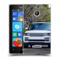 Дизайнерский пластиковый чехол для Microsoft Lumia 435 Land Rover