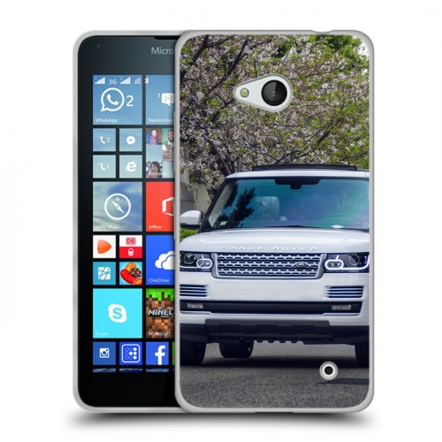 Дизайнерский пластиковый чехол для Microsoft Lumia 640 Land Rover