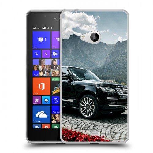 Дизайнерский пластиковый чехол для Microsoft Lumia 540 Land Rover