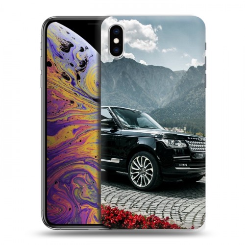 Дизайнерский силиконовый чехол для Iphone Xs Max Land Rover