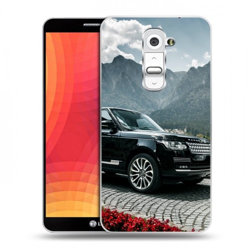 Дизайнерский пластиковый чехол для LG Optimus G2 Land Rover