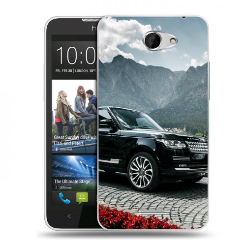 Дизайнерский пластиковый чехол для HTC Desire 516 Land Rover