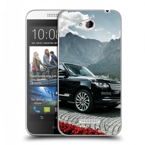 Дизайнерский пластиковый чехол для HTC Desire 616 Land Rover