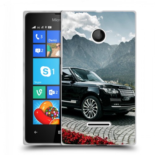 Дизайнерский пластиковый чехол для Microsoft Lumia 435 Land Rover