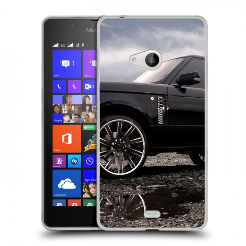 Дизайнерский пластиковый чехол для Microsoft Lumia 540 Land Rover