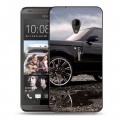 Дизайнерский пластиковый чехол для HTC Desire 700 Land Rover