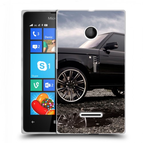 Дизайнерский пластиковый чехол для Microsoft Lumia 435 Land Rover