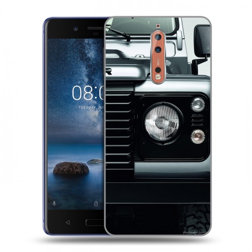 Дизайнерский пластиковый чехол для Nokia 8 Land Rover