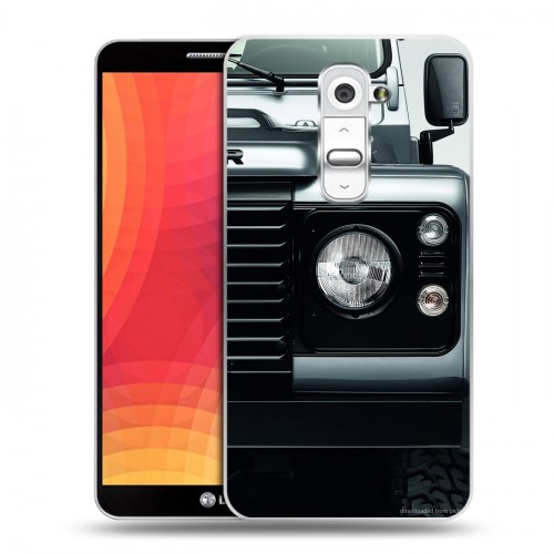 Дизайнерский пластиковый чехол для LG Optimus G2 Land Rover