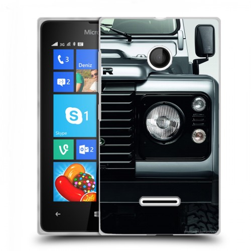 Дизайнерский пластиковый чехол для Microsoft Lumia 435 Land Rover