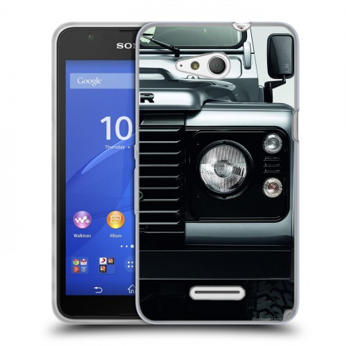 Дизайнерский пластиковый чехол для Sony Xperia E4g Land Rover