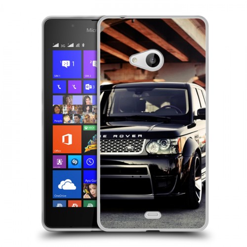 Дизайнерский пластиковый чехол для Microsoft Lumia 540 Land Rover