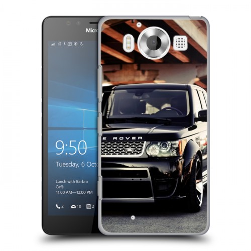 Дизайнерский пластиковый чехол для Microsoft Lumia 950 Land Rover