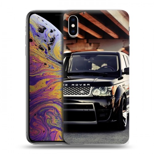 Дизайнерский силиконовый чехол для Iphone Xs Max Land Rover