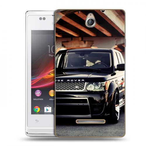 Дизайнерский пластиковый чехол для Sony Xperia E Land Rover