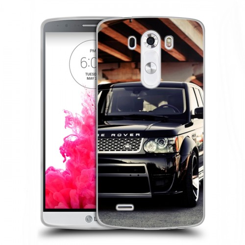 Дизайнерский пластиковый чехол для LG G3 (Dual-LTE) Land Rover