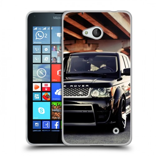 Дизайнерский пластиковый чехол для Microsoft Lumia 640 Land Rover