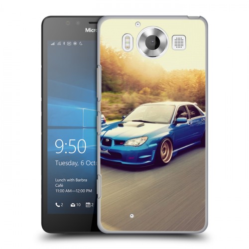 Дизайнерский пластиковый чехол для Microsoft Lumia 950 Subaru