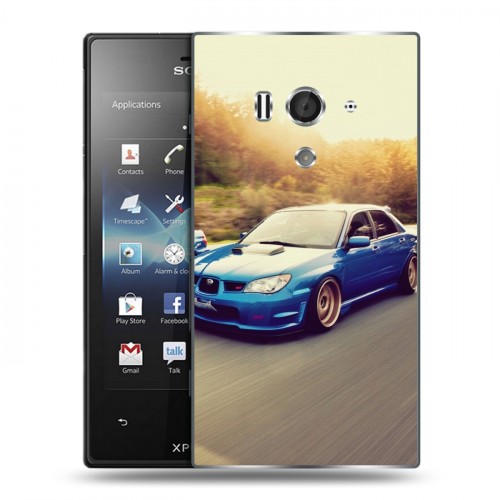 Дизайнерский пластиковый чехол для Sony Xperia acro S Subaru