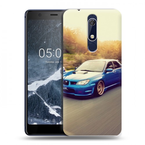 Дизайнерский пластиковый чехол для Nokia 5.1 Subaru