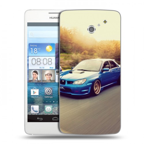 Дизайнерский пластиковый чехол для Huawei Ascend D2 Subaru