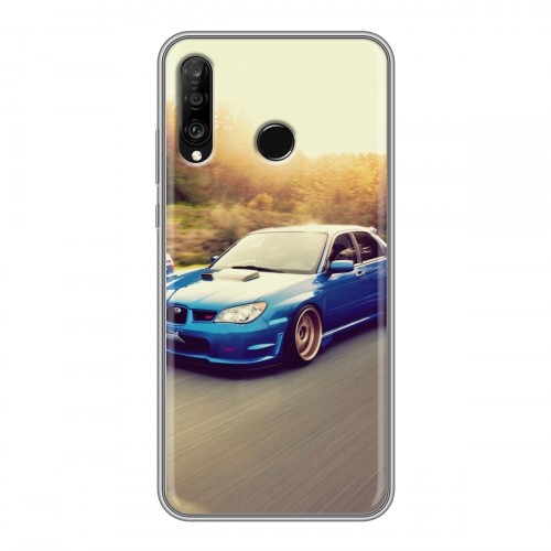 Дизайнерский силиконовый чехол для Huawei P30 Lite Subaru