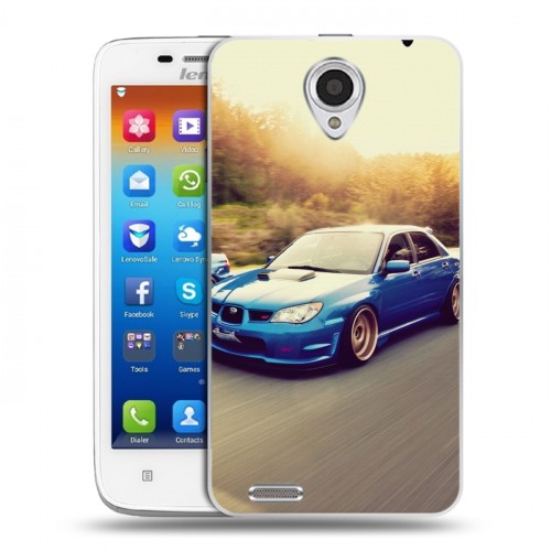 Дизайнерский пластиковый чехол для Lenovo S650 Ideaphone Subaru