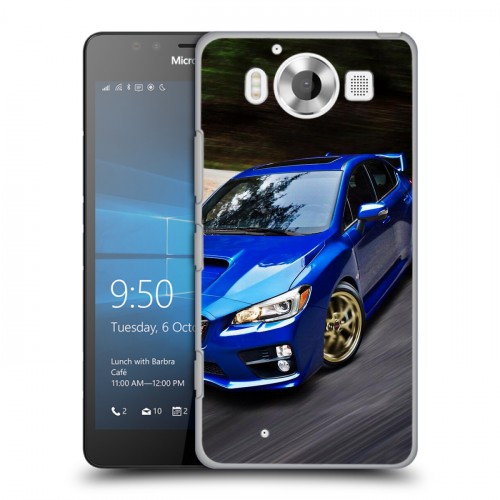 Дизайнерский пластиковый чехол для Microsoft Lumia 950 Subaru